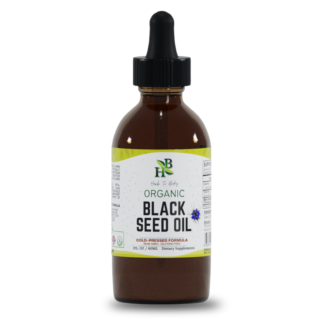 Organic Black Seed Oil (Cold-Pressed) - Bulk Wholesale Sizes: 16oz