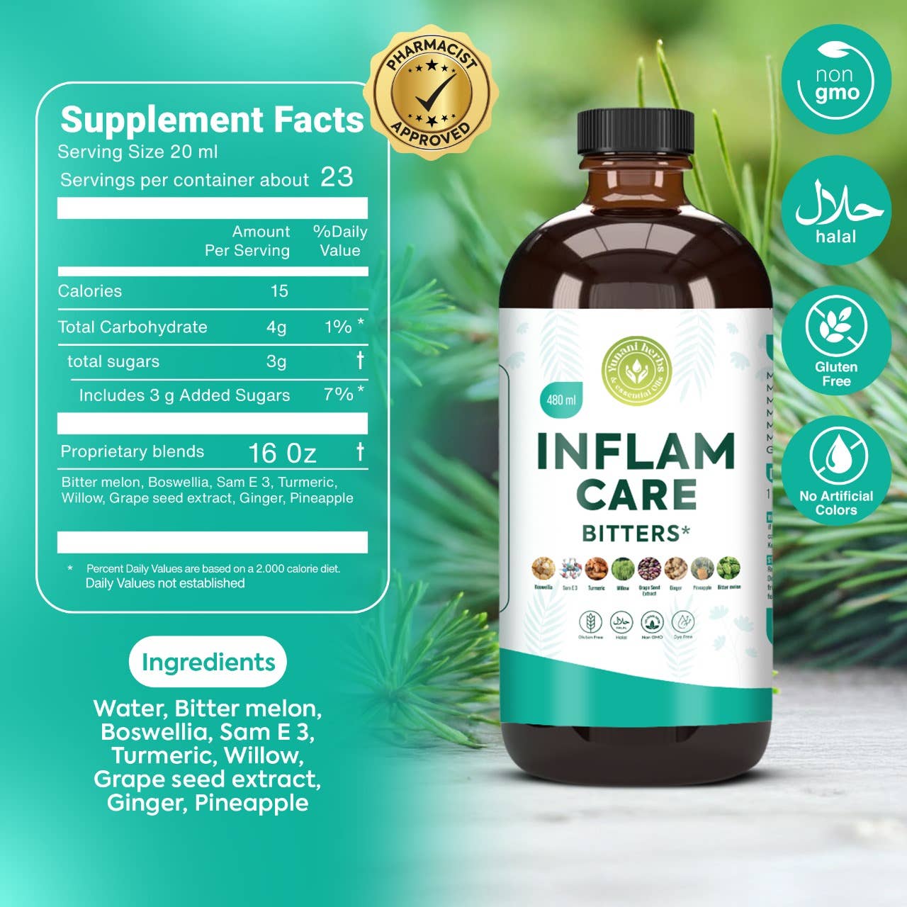 INFALM CARE Living Bitters 480mls