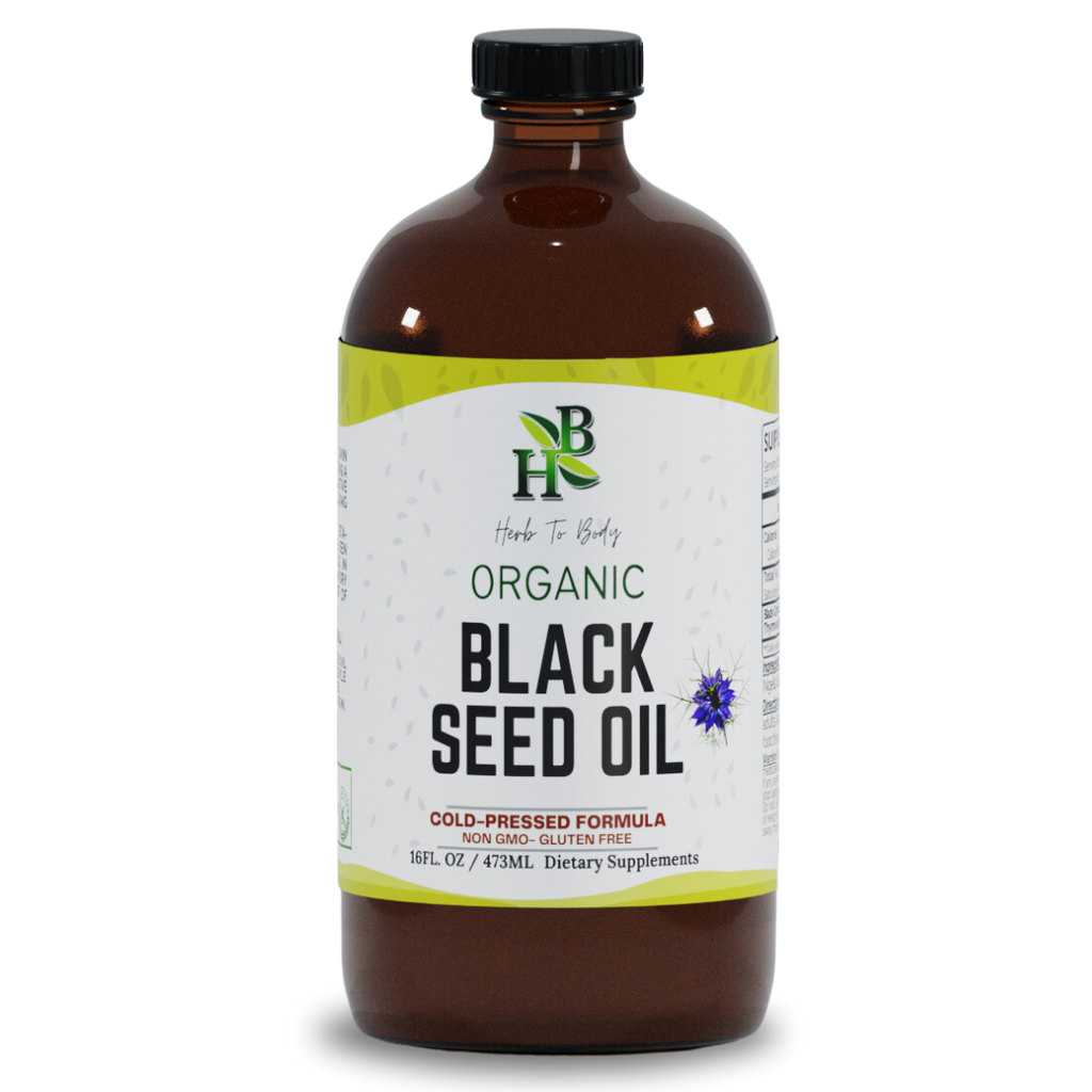 Organic Black Seed Oil (Cold-Pressed) - Bulk Wholesale Sizes: 16oz