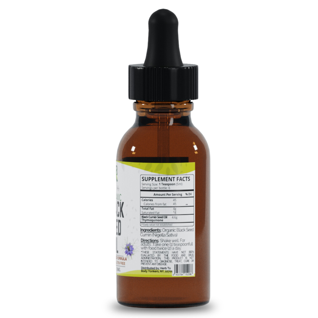 Organic Black Seed Oil (Cold-Pressed) - Bulk Wholesale Sizes: 16oz