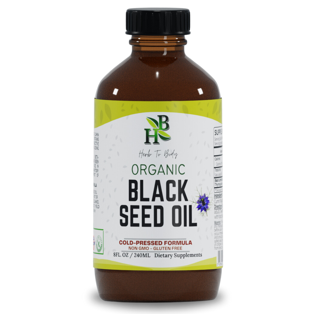Organic Black Seed Oil (Cold-Pressed) - Bulk Wholesale Sizes: 16oz